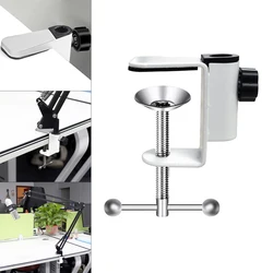 Universal Bracket Clamp DIY Fixed Metal Clip Fittings Screw Camera Holder Stand Mount for Broadcast Microphone Desk Lamp Clamp