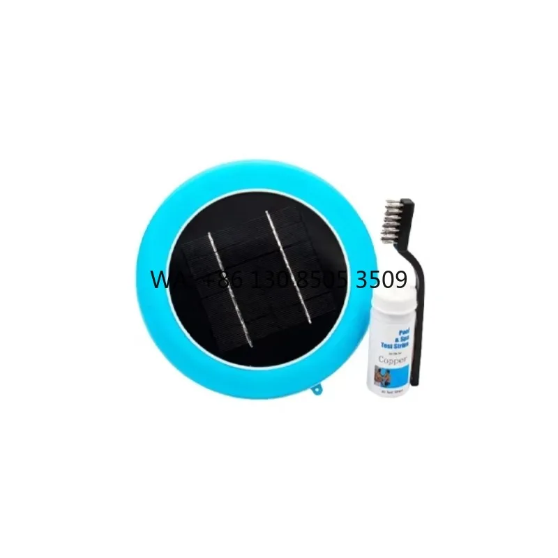 High Efficiency Bacteria Reduce Green Powered Install Easily Swimming Solar Pool Ionizer Cleaner