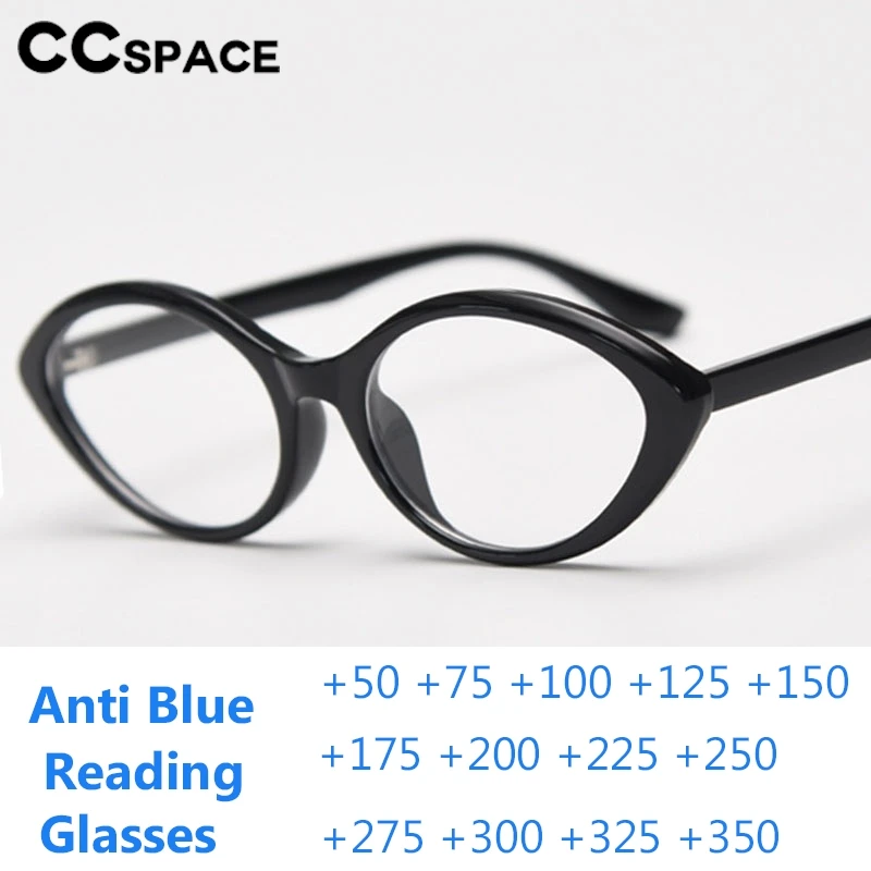 TR90 Cat Eye Anti Blue Light Reading Glasses Lady's Casual Optical Presbyopic Eyeglasses Diopter+50+100+150+200+300+350 301221