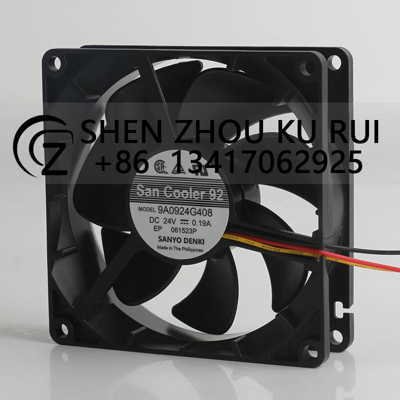 Original new Sanyo 24V 0.19A 9025 90X90X25MM 9CM Inverter Alarm Axial Flow Three-wire 9A0924G408 Cooling Fan