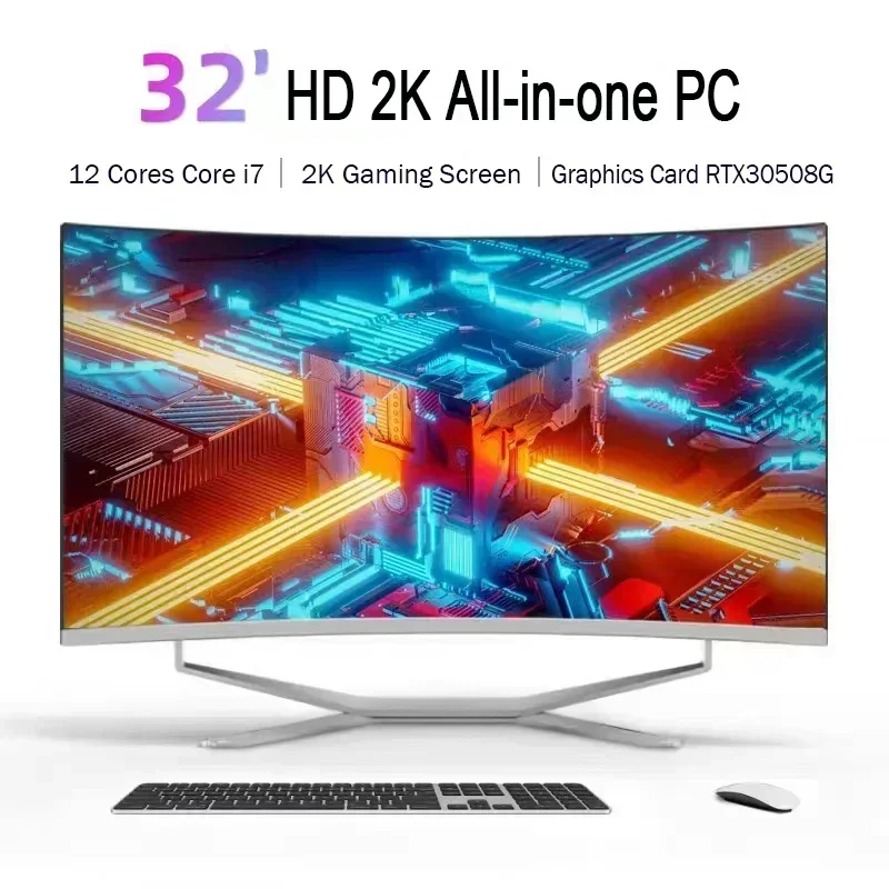 32-Zoll-Kern-i7-Bildschirm-Gamer-Business-Office-Laptops in einem Gaming-PC-Desktop-Computer