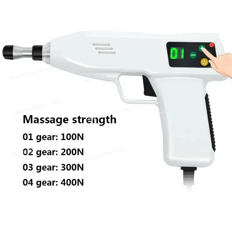 Electric Correction Massage Gun 4 Level 10 Heads Adjustable Chiropractic Physiotherapy Body Relax Tool
