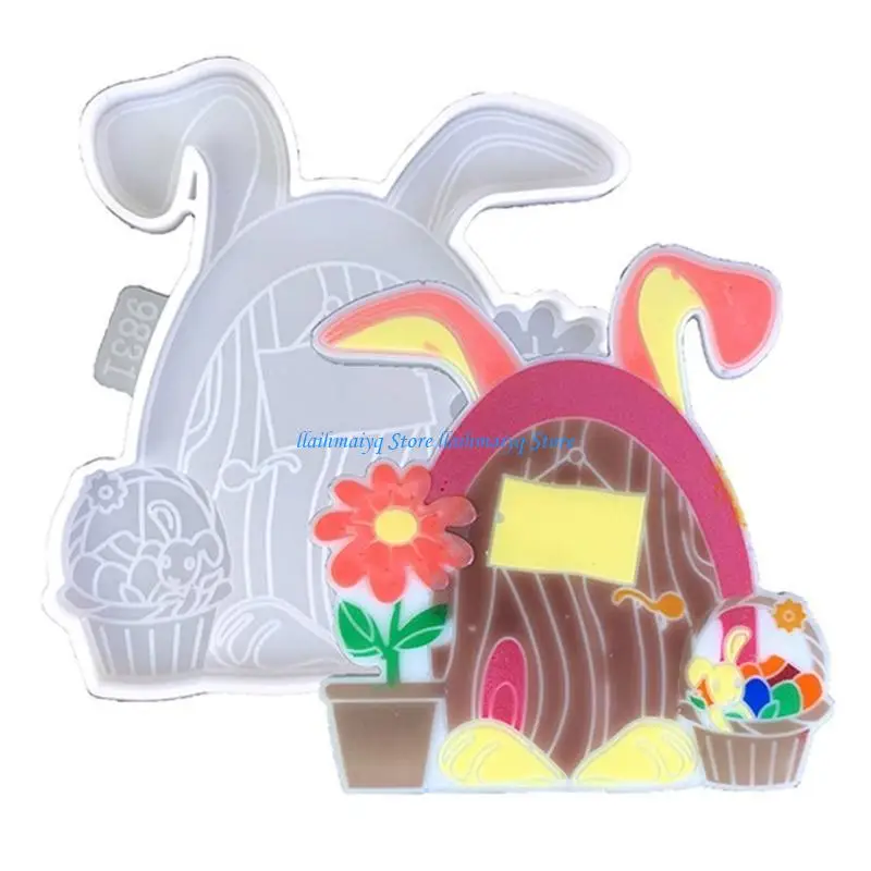 

573B Exquisite Door Decoration Silicone Mold Resin Ornament Mold for DIY Enthusiasts