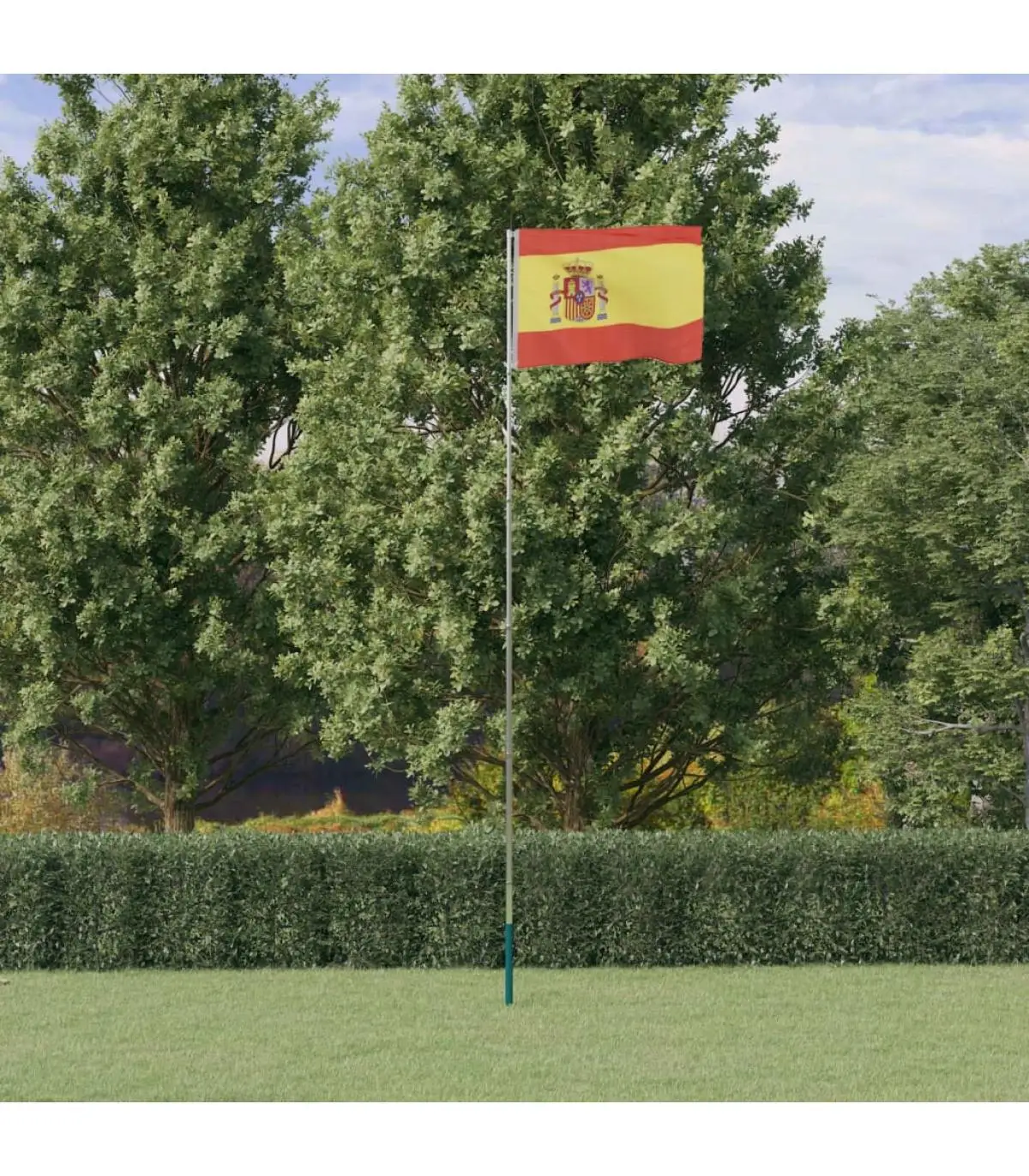 5,55 m Spain aluminum flag and flag wind neck