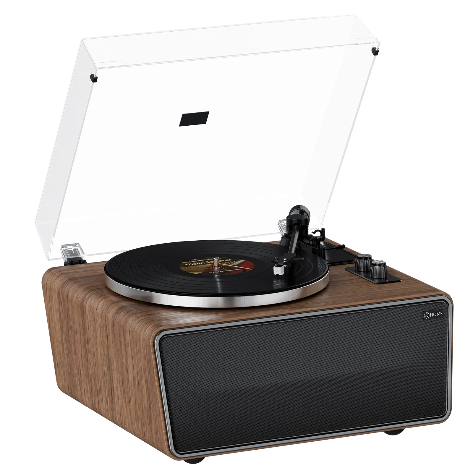 XJ-HOME XJ-H01 Alles-in-één vinylplatenspeler Bluetooth-draaitafel 4 HiFi Stereo AT-3600L Stylus