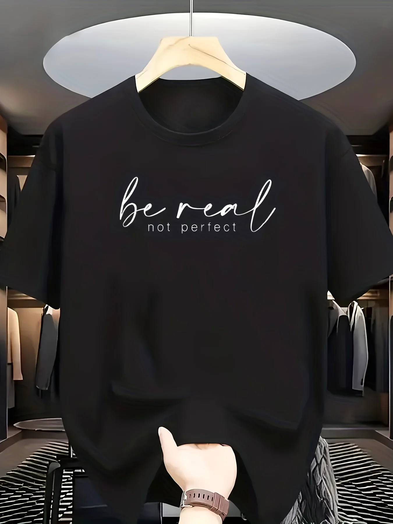 Round‑Neck Short‑Sleeve T‑Shirt With A 