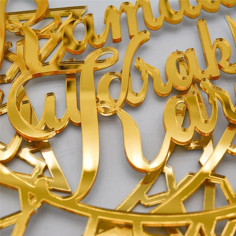 AF93-Acrylic Eid Mubarak Table Decoration, Ramadan Moon Night Light, Ramadan Mubarak Decoration, Moon Star Ramadan