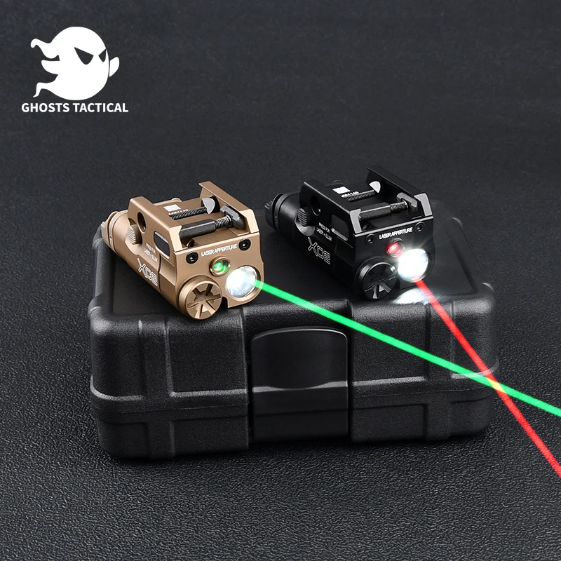 

WADSN Tactical Scout XC2 Outdoor Hunting Weapon Glock 17 18 19 Hanging Metal Pistol Red Green Laser Flashlight Fit 20mm Rail