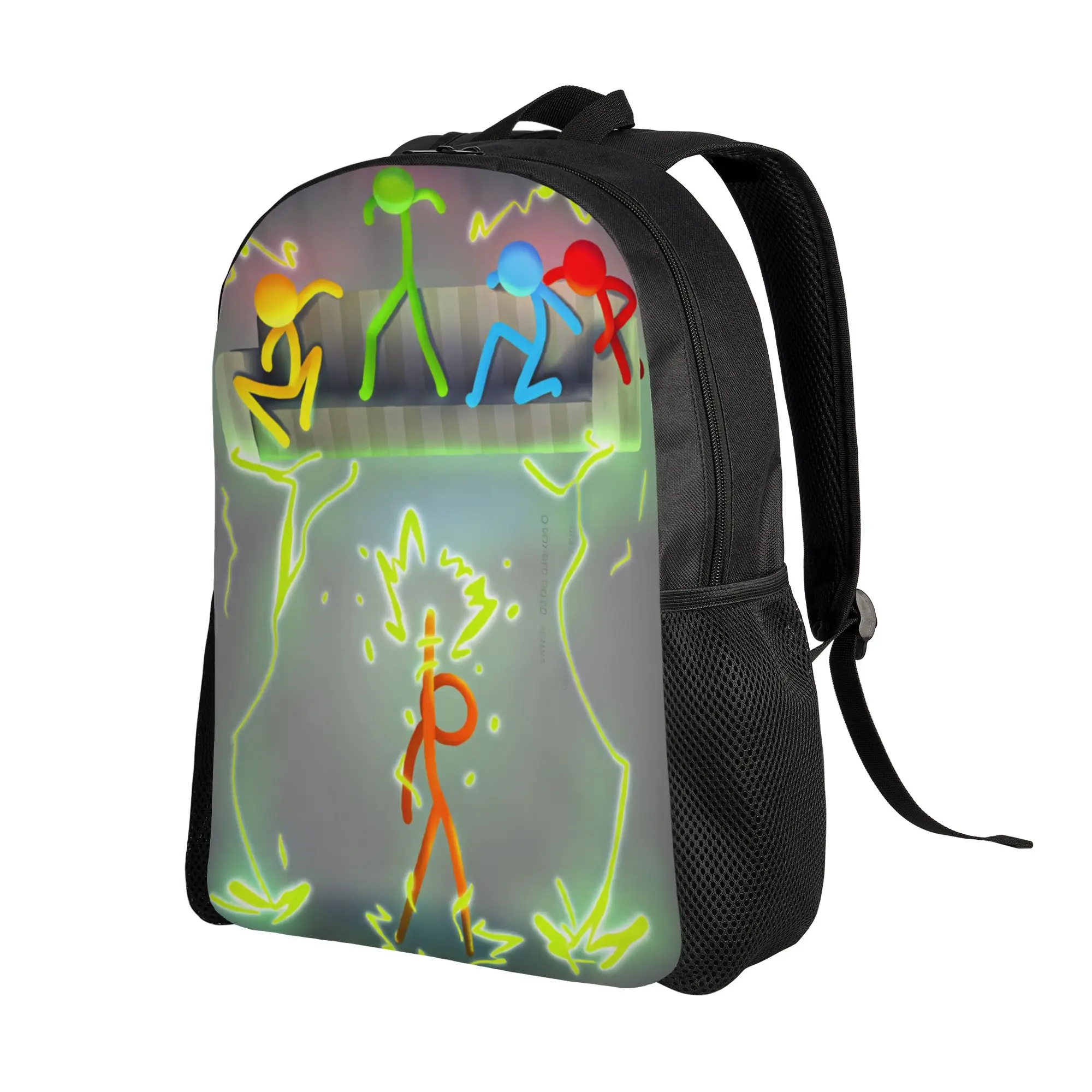 Alan Beckers Backpack  Boy Polyester Hiking Backpacks Durable Aesthetic High School Bags Rucksack