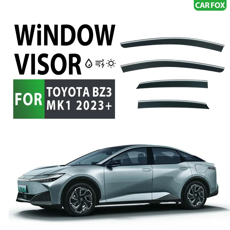 

Для TOYOTA BZ3 2023-2025: Дефлекторы окон, навесы-тенты, защита от дождя и солнца для лобового и боковых стекол, автоаксессуары