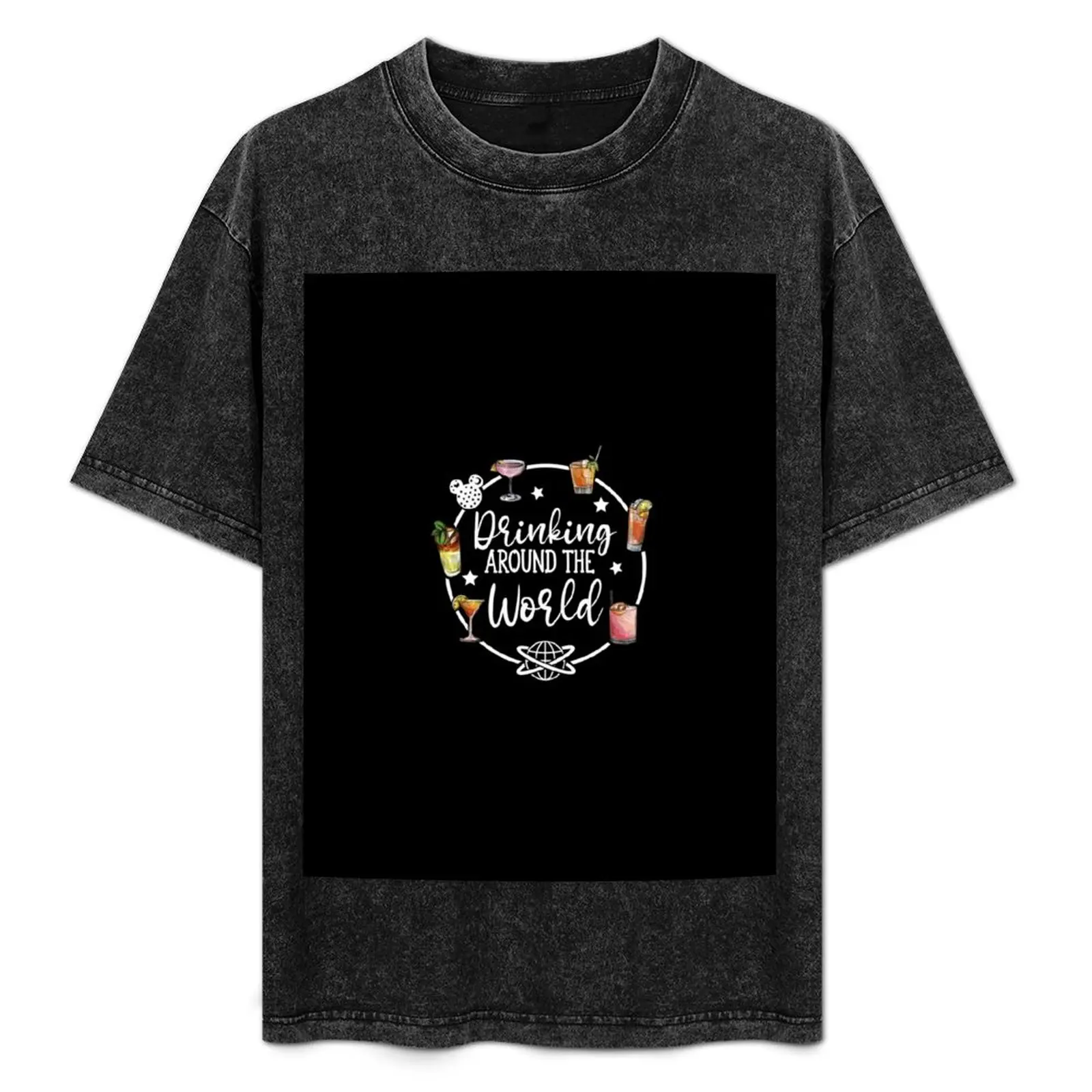 

Drinking Around The World, Vacation Gift, Epcot Drinking Shirt, Vacation Gift T-Shirt Construction Work Tee Shirt