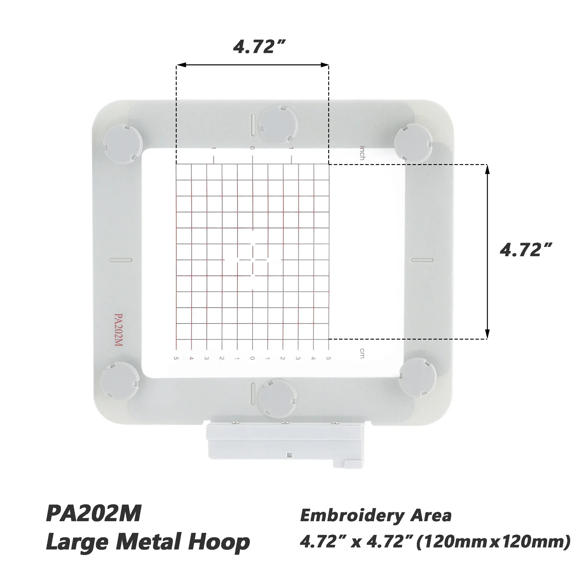 PA202M Magnetic Mighty Hoop 4.72 x4.72