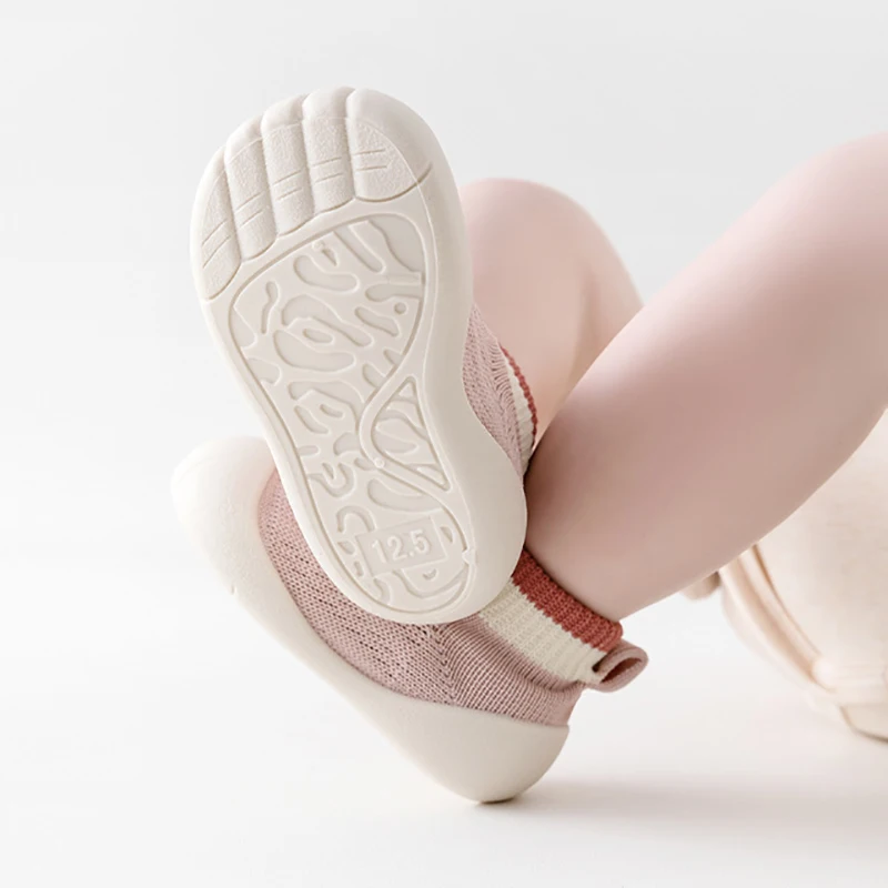 جديد طفل داخلي جورب أحذية الوليد Prewalker الاطفال الشتاء القطن لينة وحيد طفلة جورب المطاط وحيد الرضع مضحك جورب #5