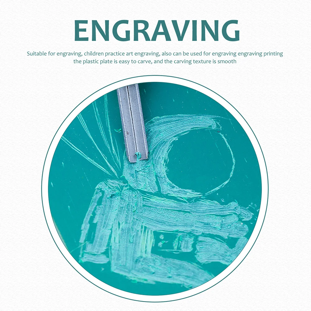 Plastic Board Engraving Kids Carving Toys Tools DIY Supplies Printmaking Plates Rubber Boards