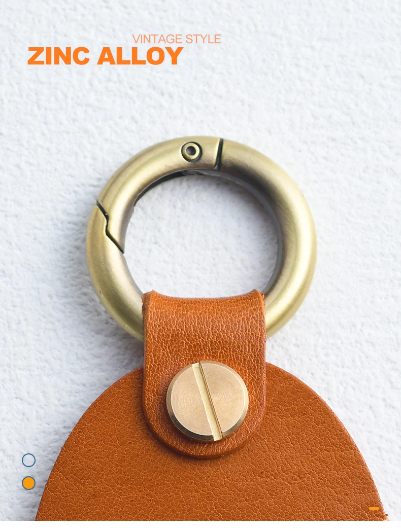 Echtes Leder für AirTag Schlüsselanhänger, Zugangskontrollkarten-Schutz, tragbarer NFC Smart Key – Detail 7