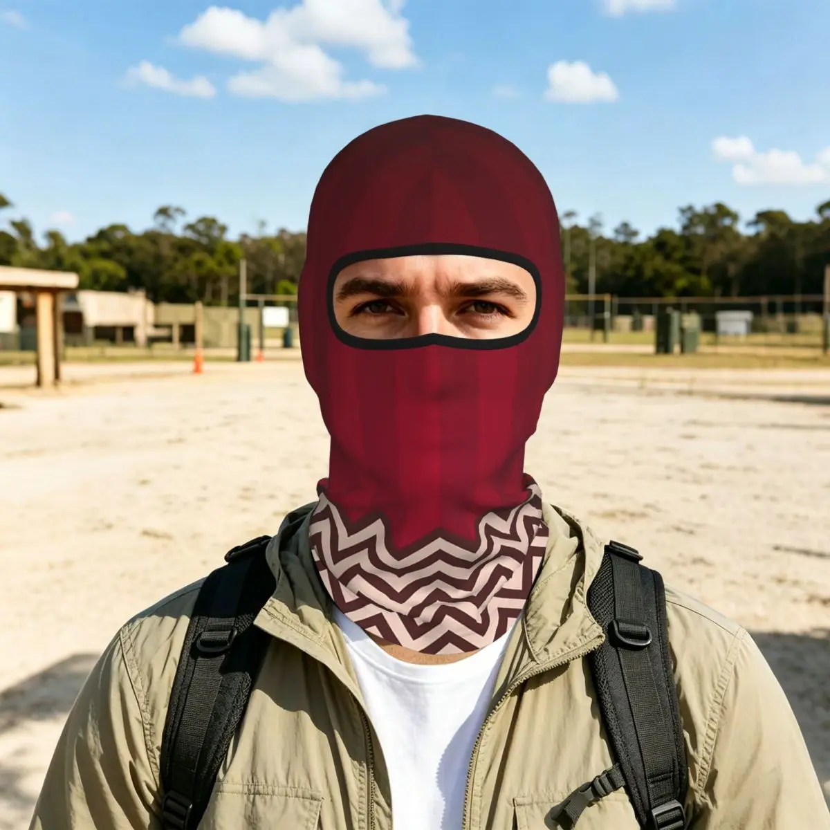 Twin Peaks Red Room Breathable Thin Balaclava Full Face Mask Sun Protection Neck Gaiter For Motorcycle Cycling Fishing Outdoor