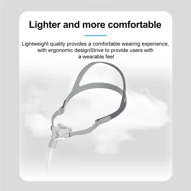 ABJN-Cpap หมอนจมูกหน้ากาก Universal PM1 Sleep Apnea หน้ากากจมูกสําหรับ Cpap & Bipap หน้ากาก S/M/L 3 ขนาดหมอนอิงซิลิโคน