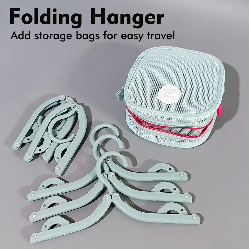 Travel folding clothes rack with storage bag, portable travel clothes rack business trips, student dormitory for home use suit view 5