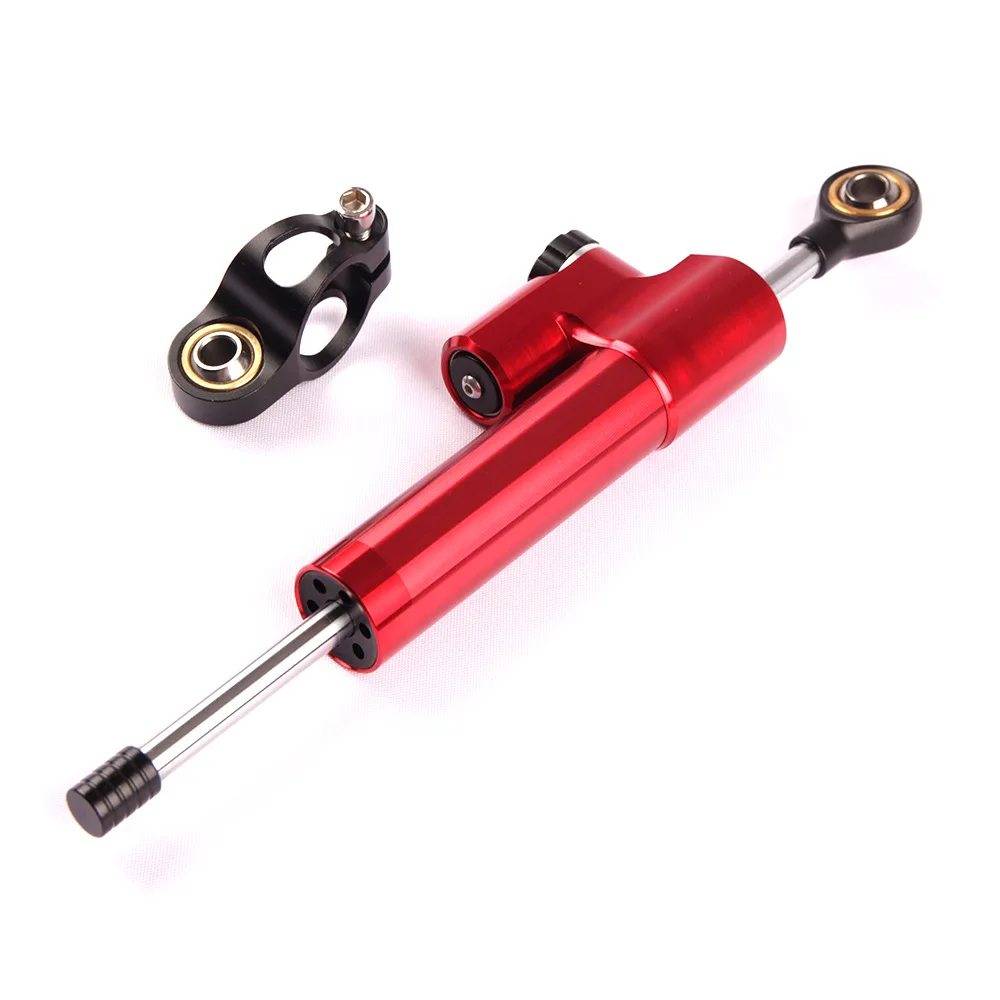 

Motorcycle universal CNC aluminum alloy modified titanium ruler directional damper steering stabilizer