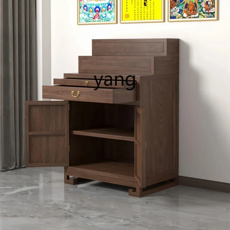 

yjq three-story step table with door incense case shrine shrine modern style
