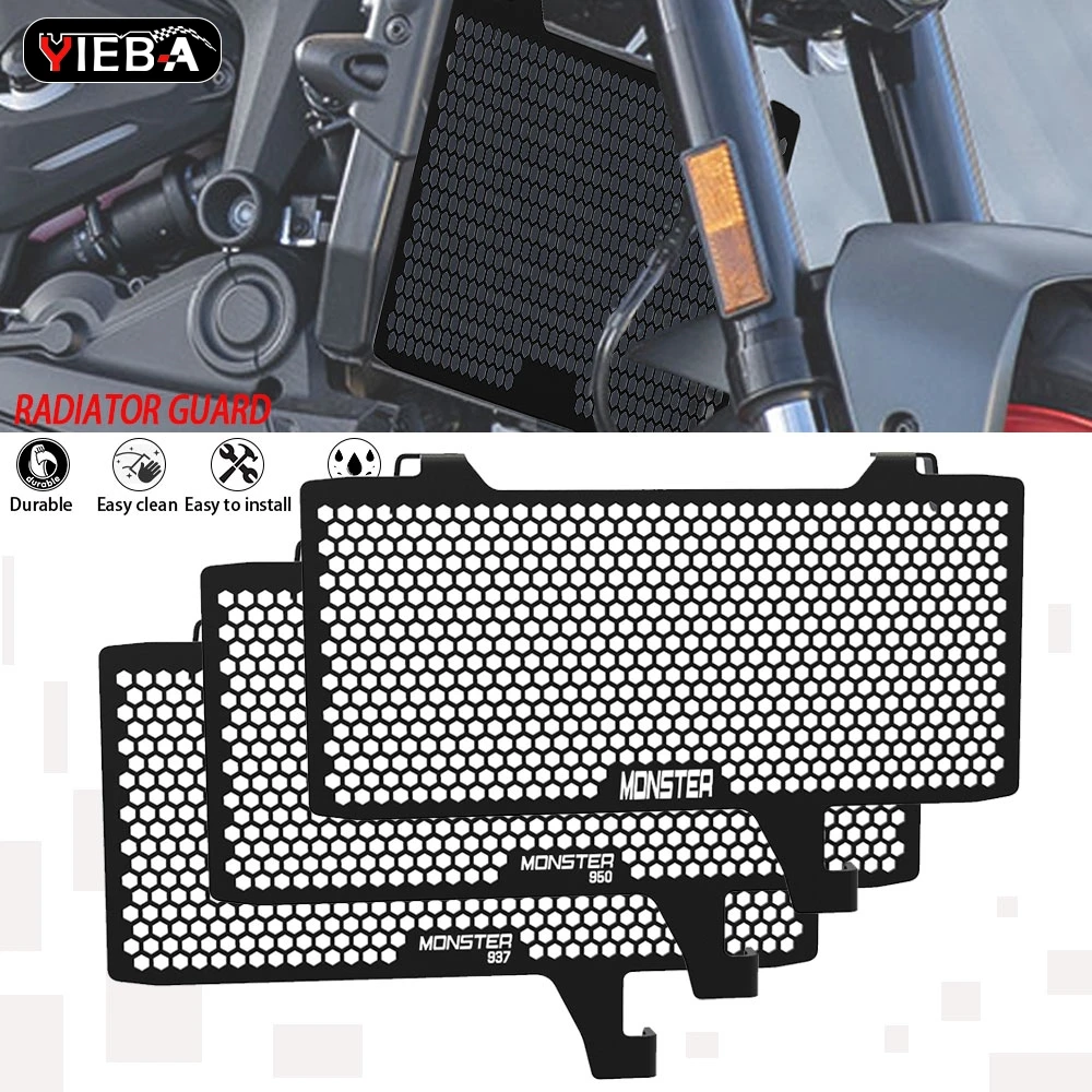 

Motorcycle Radiator Grille Cover Guard Protection Protetor For Ducati Monster950 2021 2022 2023 2024 Monster937 Monster 950 970