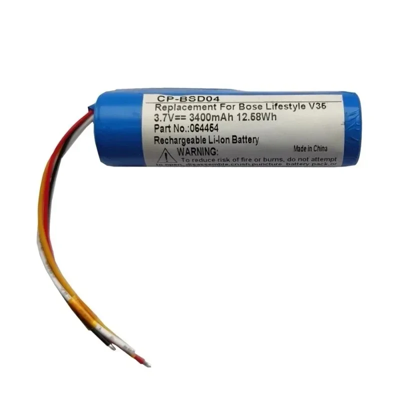 Newly Upgraded 064454 3.7V 3400mAh Replacement for Bose SoundLink Color V35 535 525 535 520 & II T20 Bluetooth Speaker Battery