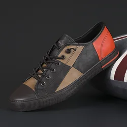 New Men Microfiber Casual Shoes Mens Slip-on Comfortable Board Shoes Leisure Walk Soft Moccasins Vulcanized Shoes Sneakers