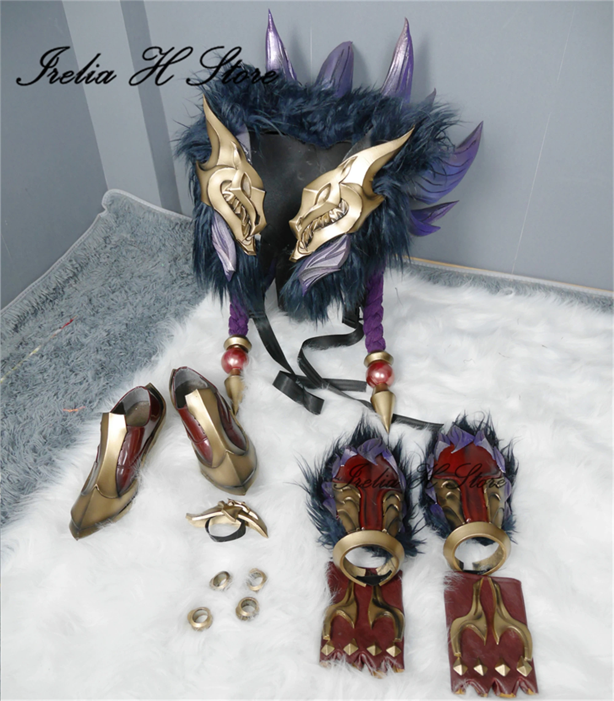 Irelia H Store Game LOL The boss Sett Cosplay Costume Full set armors sett classical skin Custom size