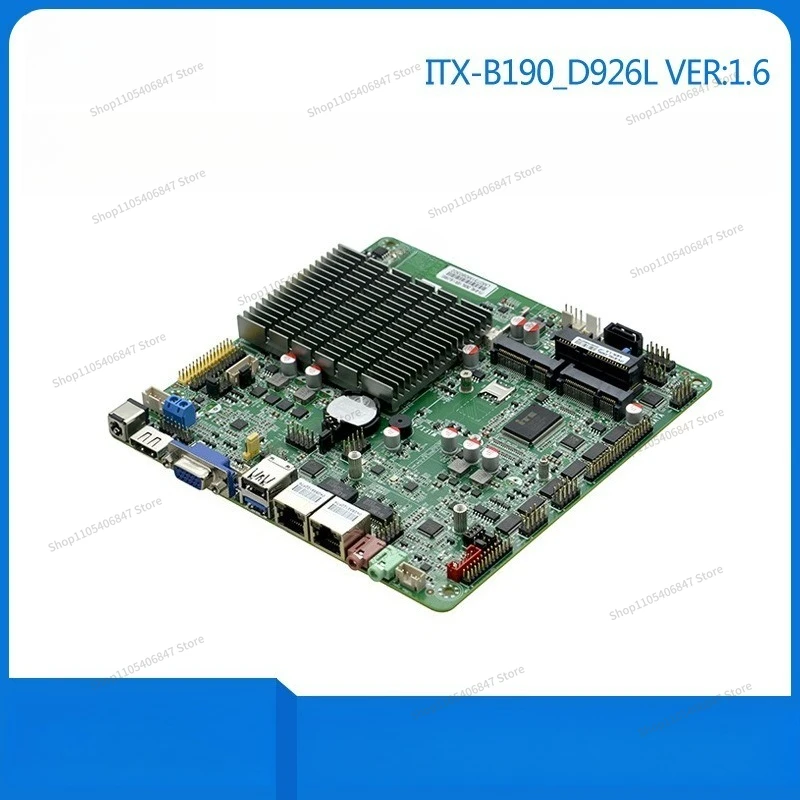 For B190 Industrial Control Main Board J1900/1800 Dual Network Port 6 Strings Mini ITX Industrial All-in-one Computer
