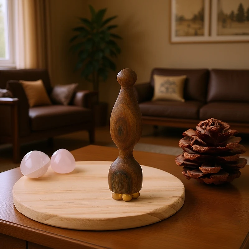 緑白檀フェイスマッサージツール Gua Sha フェイススキンケアマッサージスティック 蓮の実の形のマッサージャー フェイシャル理学療法ツール