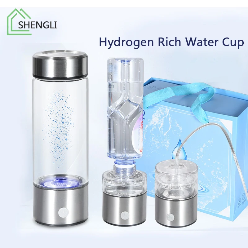 

450ml Portable Hydrogen Water Generator 3 Minutes Mode High Concentration Hydrogen Water Cup USB Charging