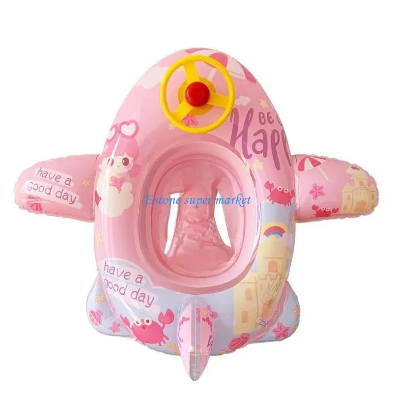 

090B Plane Shaped Summer Swimming Ring for Play Set for Kids for Play with Summer Swimming Fun Pool Necessary Supplies R