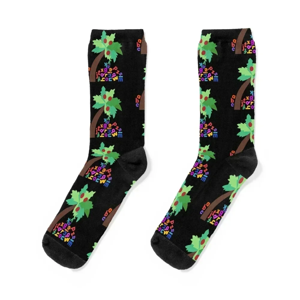

Chicka Chicka Boom Boom Classic Children’s Picture Book Socks aesthetic hip hop bright garter cotton Designer Man Socks Women's