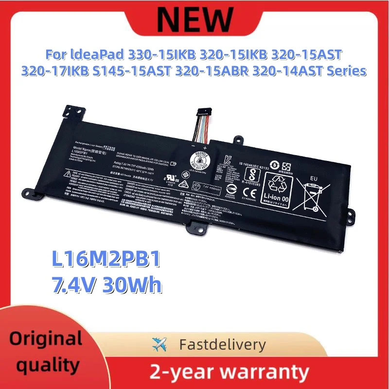 L16C2PB1 L16L2PB2 L16C2PB2 Laptop Battery For Lenovo ldeaPad 320-17IKB S145-15AST 320-15ABR L17L2PF1 L17M2PB7 L16M2PB3 L16M2PB1