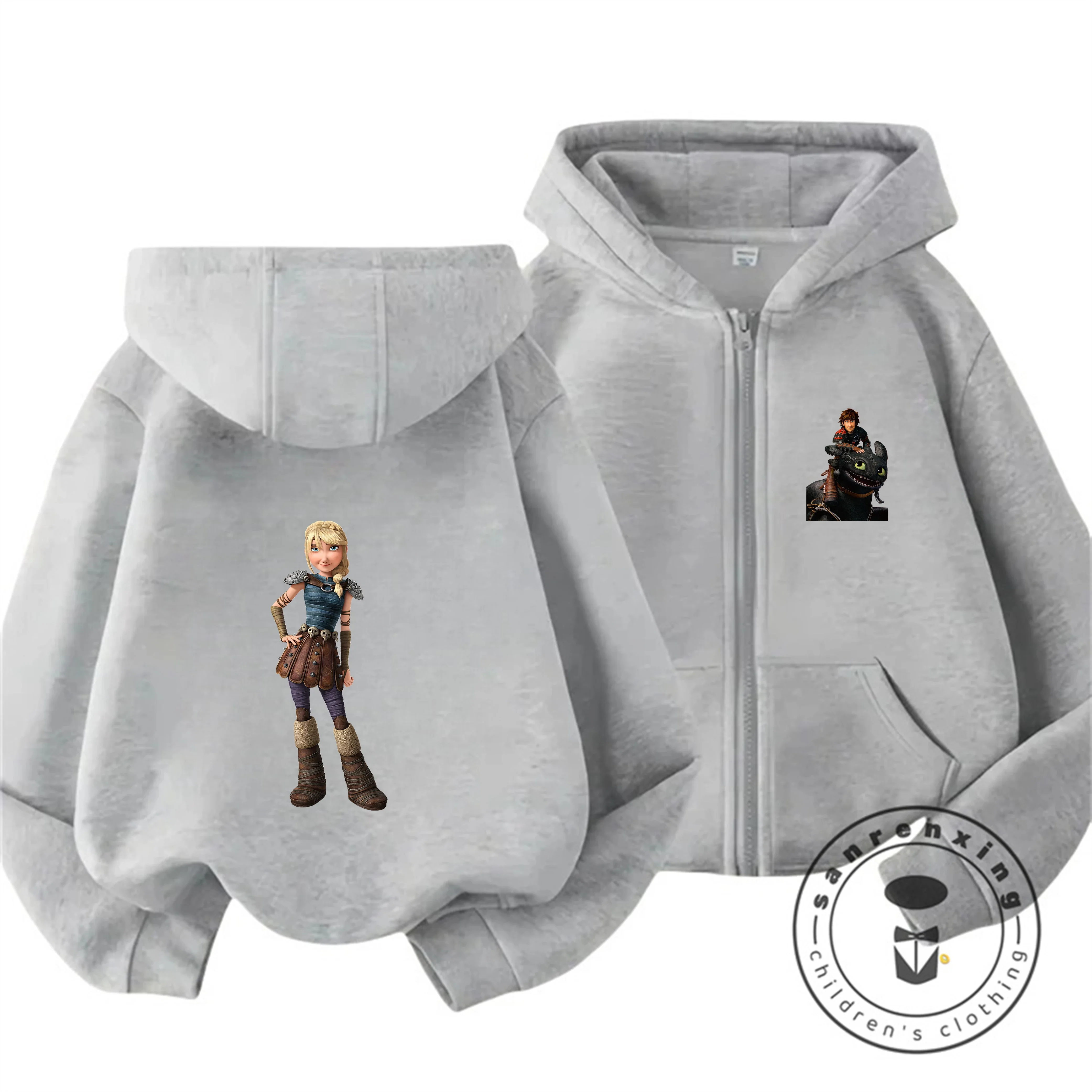 

Ins Popular Kids Clothes Cute How To Train Your Dragon Cartoon Zip Hoodie Trendy Kawaii Style For 3 14 Years Old
