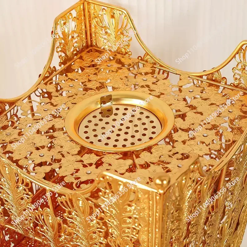 for European church incense burner aromatherapy table exquisite metal charcoal incense burner