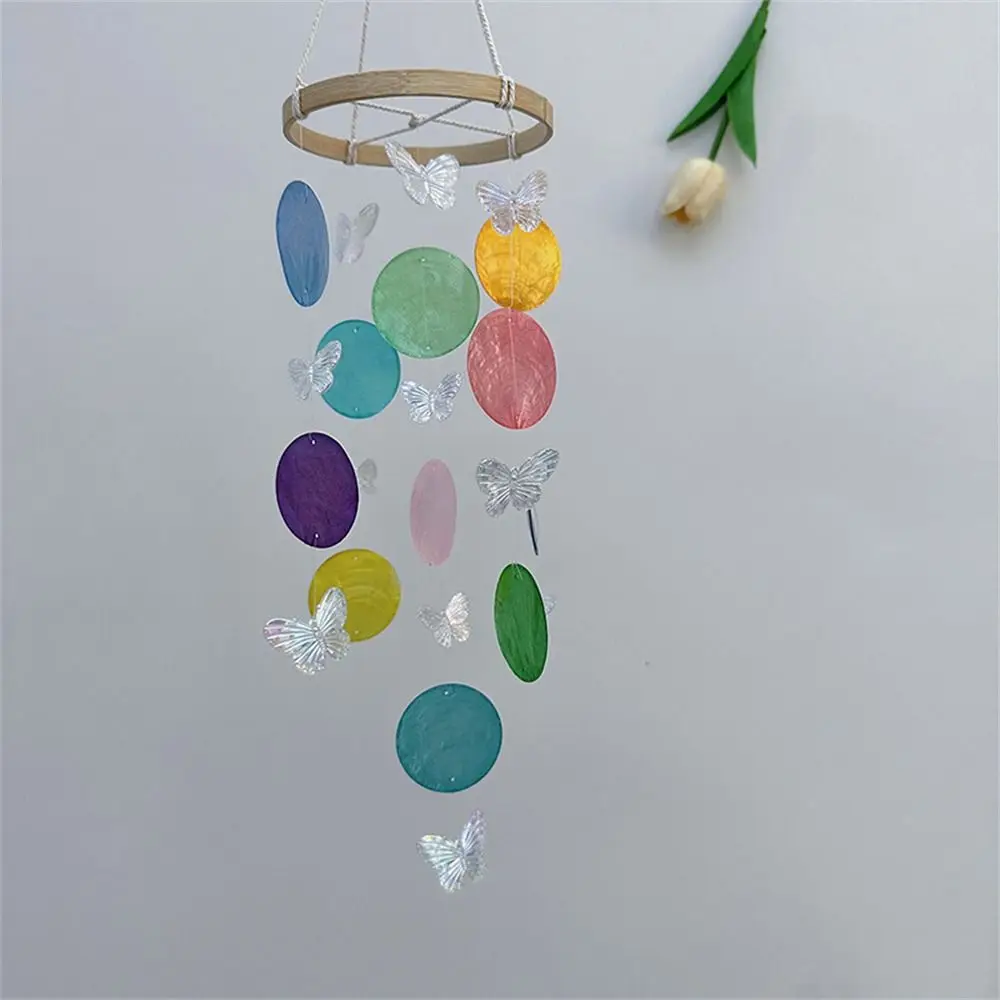 Fashion Handmade Rainbow Shell Wind Chimes Hanging Home Decor Seashell Wind Chimes Home Decoration Garden Patio Yard Lawn