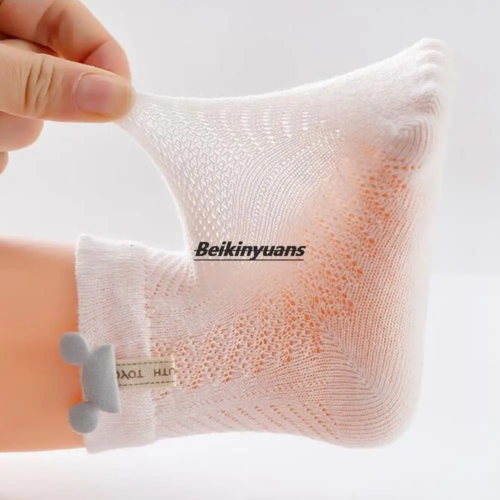 Baby 100-day-old baby socks in summer thin two-year-old boys and girls cute mosquito bites short paragraph