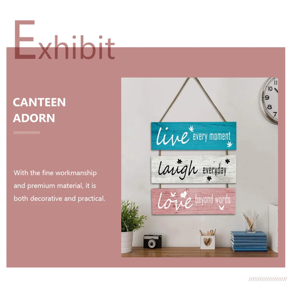 

Wooden Wall Hanging Decor Fine Workmanship Meaning Words Home Kitchen Dining Room Adornment Gift Hanging Board