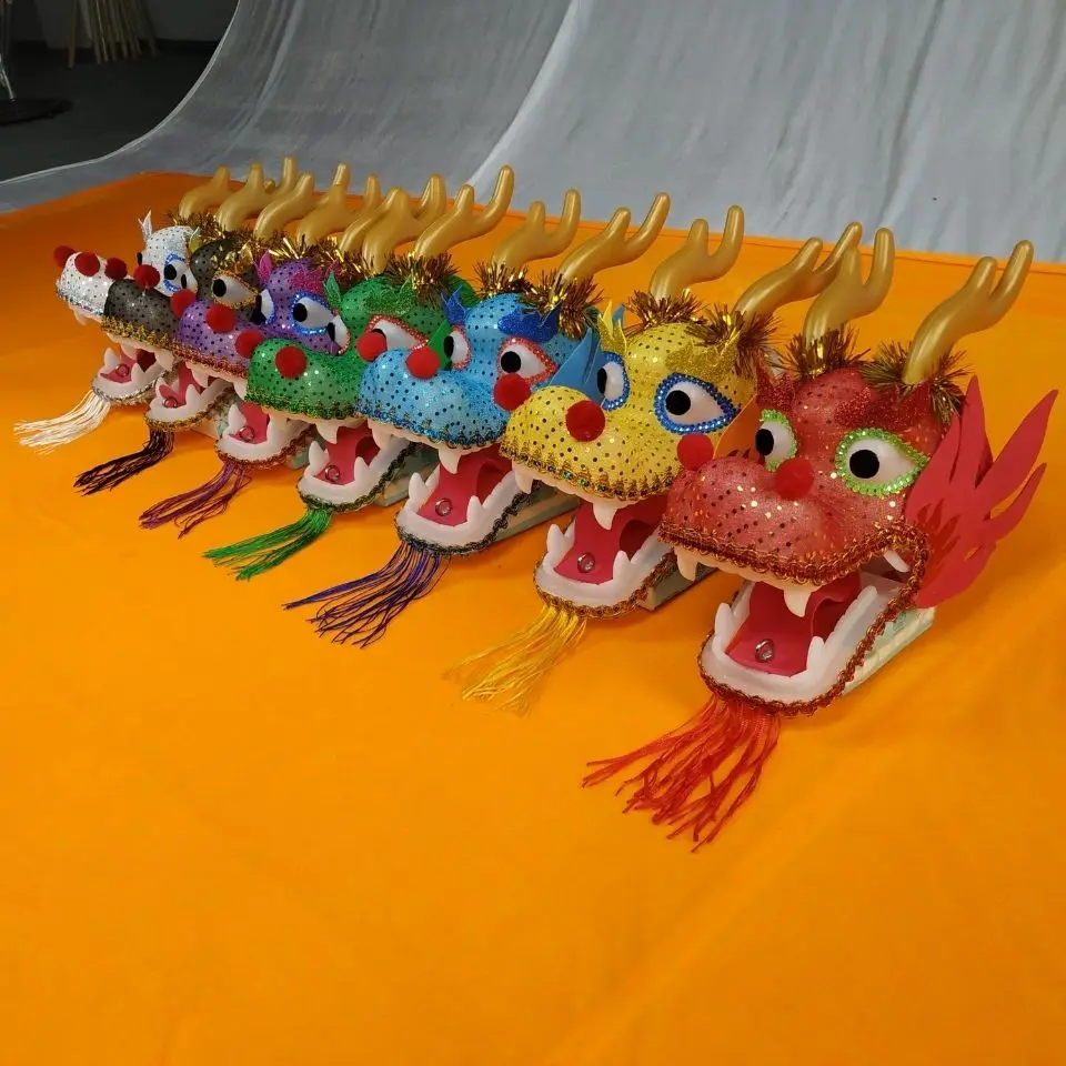 Children's Lighting Chinese Dragon Dance Set With Head New Year Festival Gifts Shool Performance Fitness Dragon Prop Customized