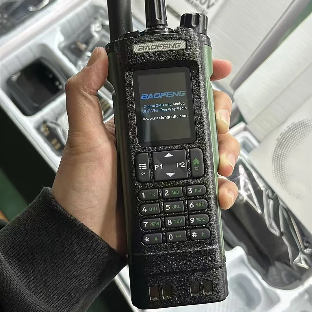 Baofeng DM-32UV DMR Digital Walkie Talkie 8W GPS APRS Dual Time Slot Analog Tier 1 & 2 Type-C Copy Frequency Ham Two Way Radio