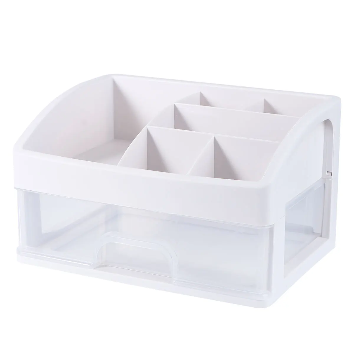 

Multifunctional Plastic Drawer Transparent Makeup Storage Container Desktop Sundry Case Jewelry Box Smooth Sliding