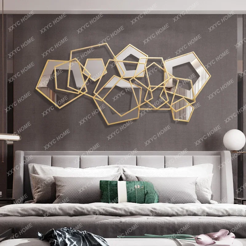 Customized Metal  Decorations European Style Iron  Hanging Geometric Wall Decoration Living Room Room