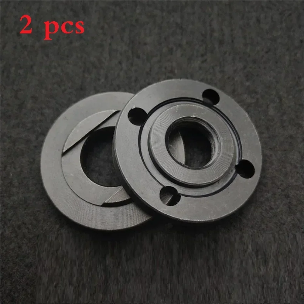 2pcs M16 Flange Nut For Angle Grinder Inner Outer Flange Nut 16mm Spindle Thread Angle Grinder Spare Part Power Tool Accessories
