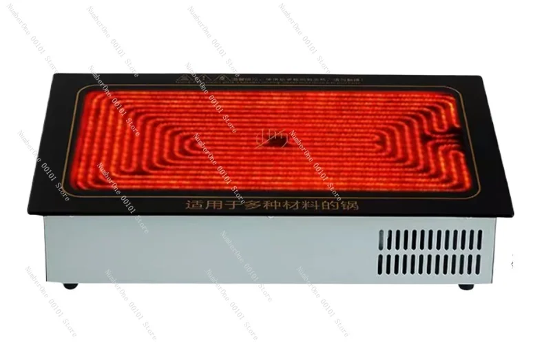 2500~ 5000W String Induction Cooker Commercial Electric Ceramic Cooker Oden Boiled Malatang Rectangular Grilled Fish Plate view 3