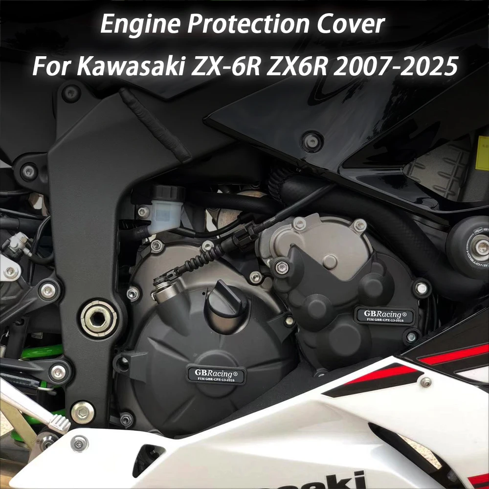 

secondary enginecover set Protection for GB Racing Engine Protection Cover For Kawasaki ZX-6R ZX6R 2007-2025