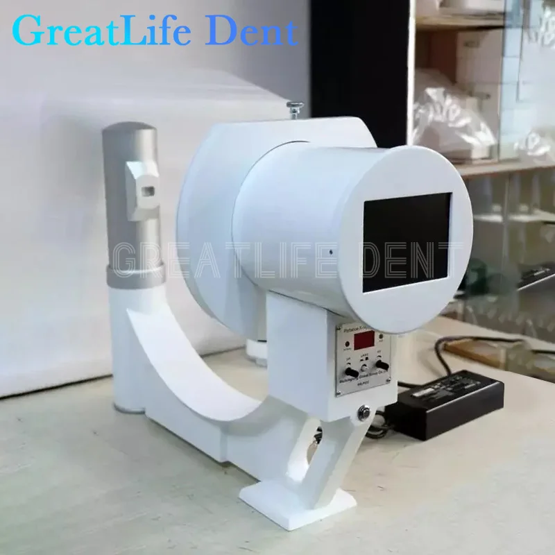 GreatLife Dent 75Kv Portable Handheld Small X Ray Digital Fluoroscopy Machine Scanner For Pets Animals Dog Cat With 15LCD Screen