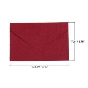 Mini Textured Leinen Retro -Umschlag, Papierumschläge, Hochzeitseinladungsbeutel, Geschenkkarten, 10,5 x 7 cm, 20pcs 8 Hauptverkaufspapier für texturisierte Einladung - №4