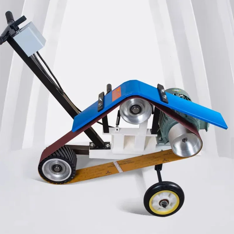 Hand-pushed Belt Sander Steel Plate Welding Grinder Tank Body Internal Polishing Machine Rust Removal and Oxide Skin Removal
