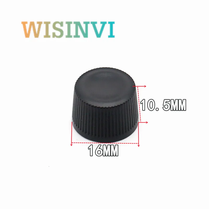 10PCS Plastic Knob Cap Diameter 16mm Height 10.5mm Potentiometer Encoder Knob Flower Shaped / D Shaped Inner Hole 6mm